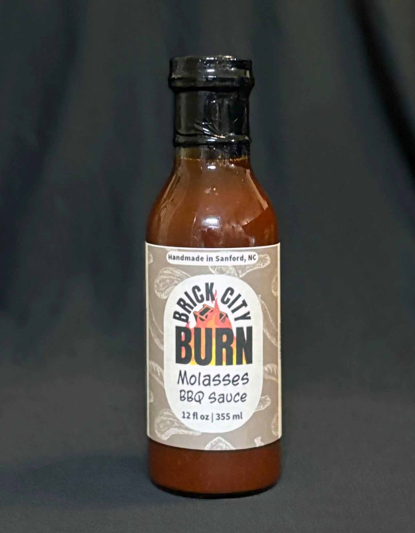 Brick City Burn Molasses BBQ Sauce 12 oz