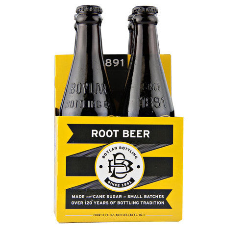 Boylan Bottling Company Cane Sugar Root Beer 4 x 12oz