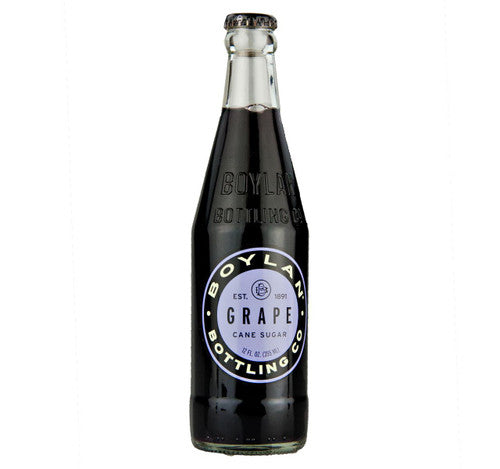 Bottle of Boylan Grape Bottling Co. on a white background