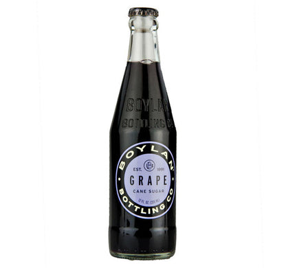Bottle of Boylan Grape Bottling Co. on a white background