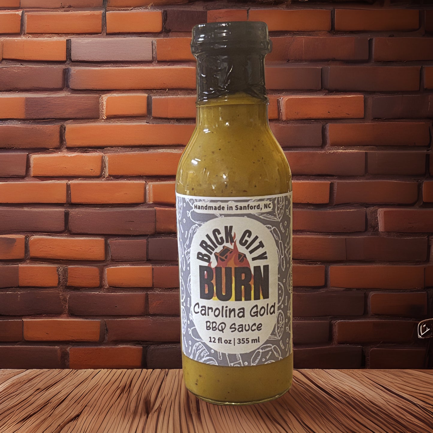 Brick City Burn Carolina Gold BBQ Sauce 12oz