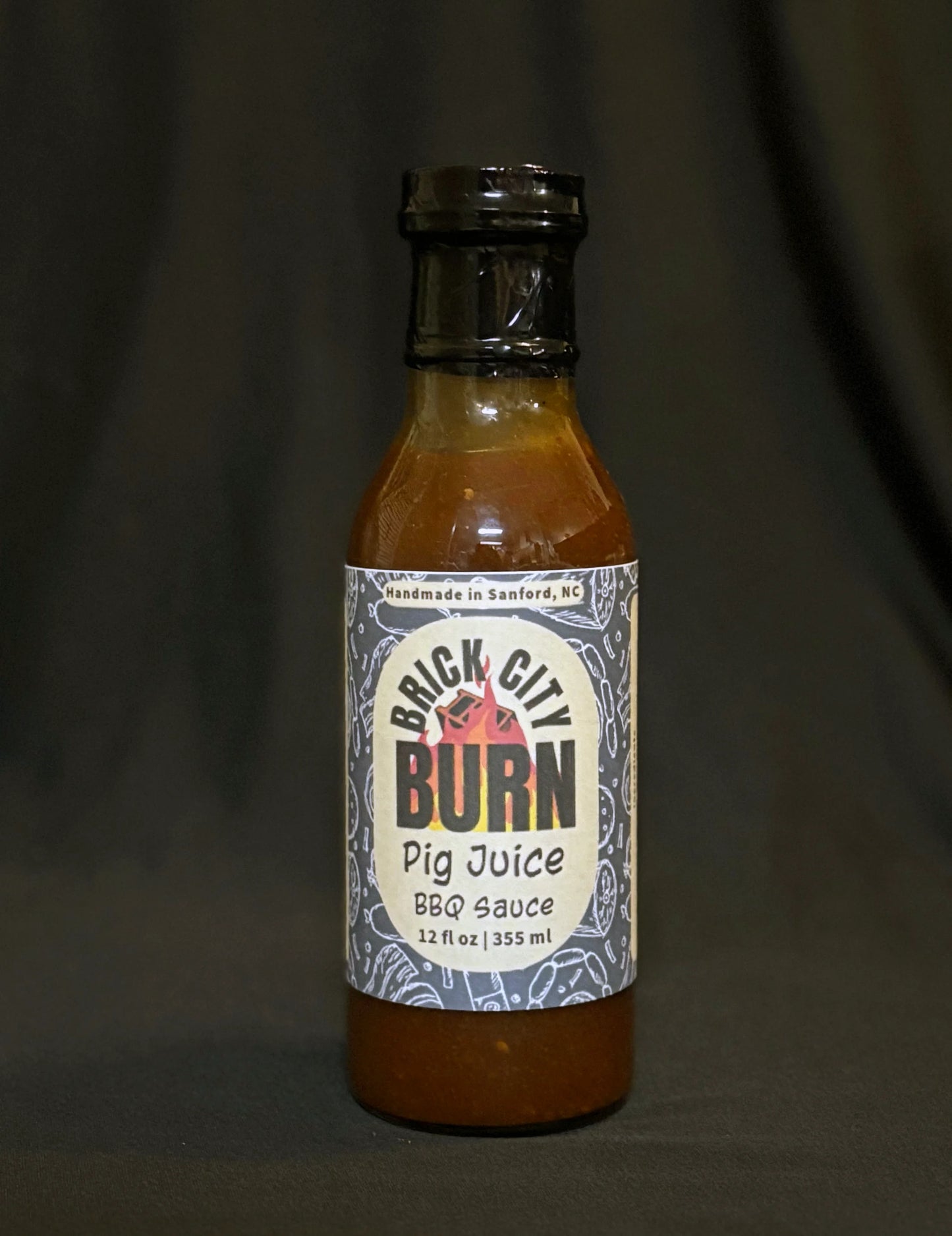 Brick City Burn Pig Juice BBQ Sauce 12oz