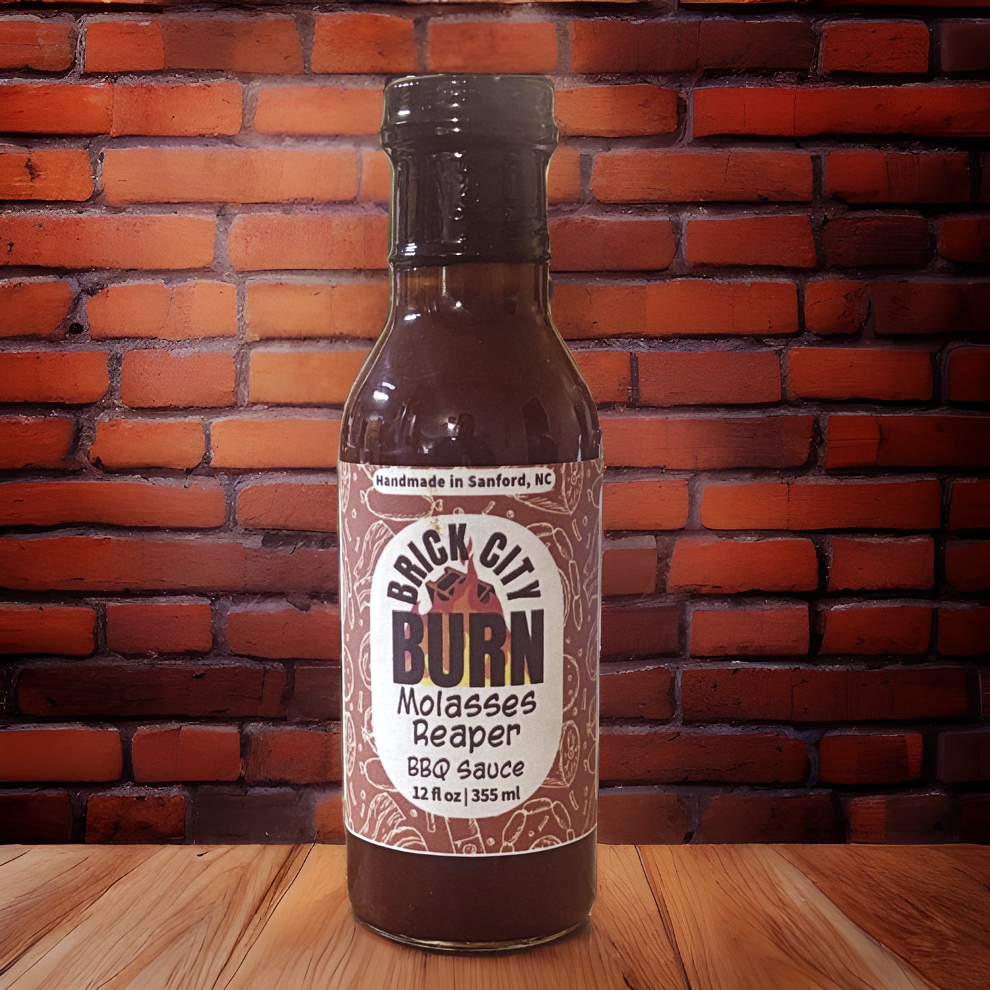 Brick City Burn Molasses Reaper BBQ Sauce 12oz